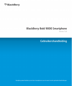 Handleiding BlackBerry Bold 9000 Mobiele telefoon