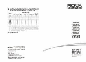 说明书 乐华LCD26P08液晶电视