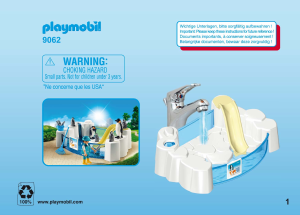 Bedienungsanleitung Playmobil set 9062 Zoo Pinguinbecken