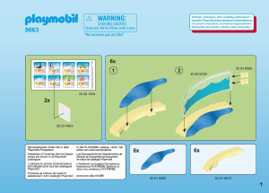 Bedienungsanleitung Playmobil set 9063 Zoo Meerestierbecken