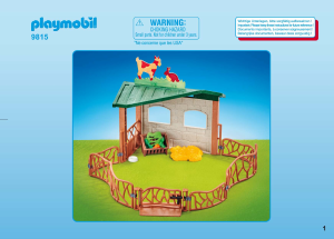 Instrukcja Playmobil set 9815 Zoo Zagroda dla minizoo