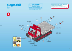 Handleiding Playmobil set 6249 Winter Fun Rupsvoertuig