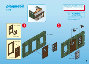 Mode d’emploi Playmobil set 6478 Western Banque du Far-West