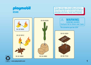 사용 설명서 Playmobil set 6546 Western 산적