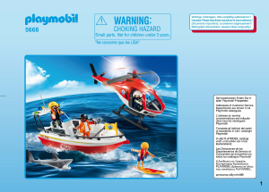 Manual Playmobil set 5668 Waterworld Coastal search and rescue