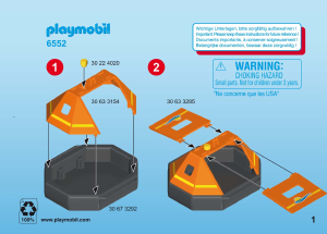 Manual Playmobil set 6552 Waterworld Life raft