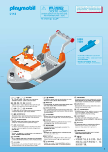 Mode d’emploi Playmobil set 9148 Waterworld Bateau remorqueur