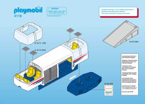 Bedienungsanleitung Playmobil set 4119 Train RC-Kombi-Mittelwagen