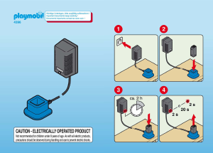 Handleiding Playmobil set 4396 Train RC trein oplader