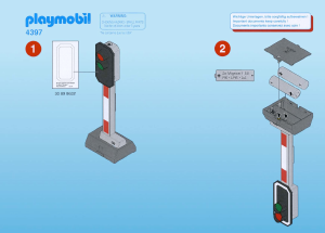 Manual Playmobil set 4397 Train Electrical signal