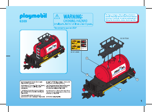 Bedienungsanleitung Playmobil set 6309 Train Kesselwaggon