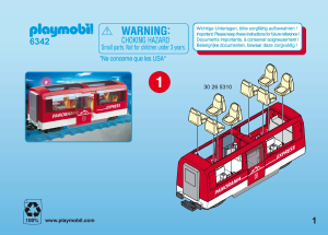 Mode d’emploi Playmobil set 6342 Train Wagon