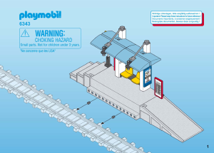 Manual Playmobil set 6343 Train Train platform