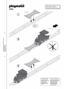 Handleiding Playmobil set 7000 Train RC trein uitlijntool