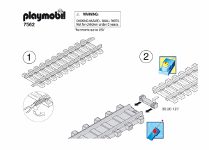 Bedienungsanleitung Playmobil set 7562 Train Zug adaptor set