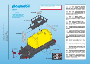 Handleiding Playmobil set 7620 Train Tankwagon