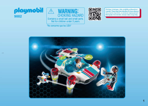 Manual Playmobil set 9002 Super 4 FulguriX with agent Gene