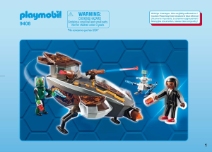 说明书 Playmobilset 9408 Super 4 吉恩与斯克罗尼飞船