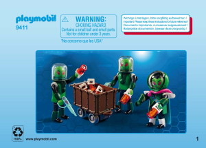 Manuál Playmobil set 9411 Super 4 Obyvatelé Sykronie