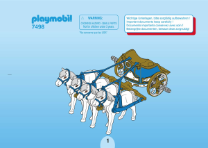 Manual Playmobil set 7498 Romans Carruagem