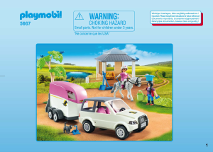 Handleiding Playmobil set 5667 Riding Stables Paardrijlessen