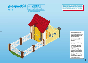 Manual de uso Playmobil set 6533 Riding Stables Extensión para la Granja de Caballos (6926)