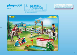 Manuale Playmobil set 6930 Riding Stables Gara di equitazione