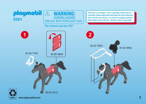 Manual de uso Playmobil set 9261 Riding Stables Jockey