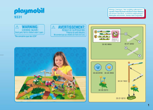 说明书 Playmobilset 9331 Riding Stables 小马农场地图