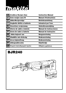 Εγχειρίδιο Makita BJR240 Παλινδρομικό πριόνι