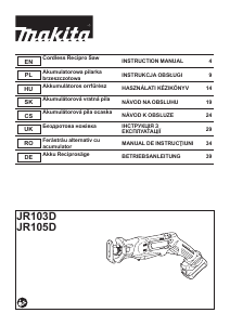 Manual Makita JR105D Reciprocating Saw