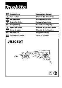 Manual Makita JR3050T Reciprocating Saw