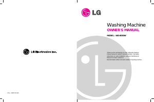 Manual LG WD-8030W Washing Machine