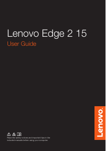 Handleiding Lenovo Edge 2 15 Laptop