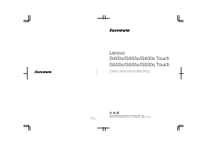 Handleiding Lenovo G400s Touch Laptop