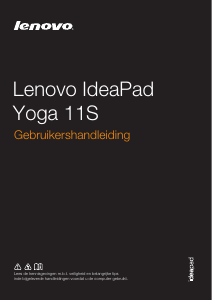 Handleiding Lenovo IdeaPad Yoga 11S Laptop
