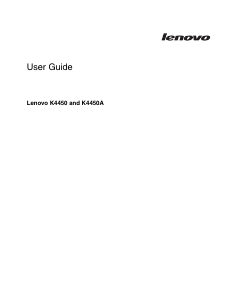 Manual Lenovo K4450A Laptop