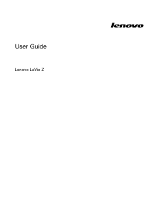 Manual Lenovo LaVie Z Laptop