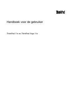 Handleiding Lenovo ThinkPad Yoga 11e Laptop