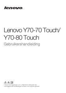 Handleiding Lenovo Y70-80 Touch Laptop