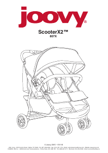 Manual de uso Joovy Scooter X2 Cochecito