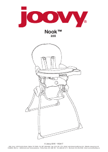 Manual de uso Joovy Nook (22X) Silla alta de bebé