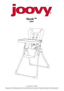 Manual de uso Joovy Nook (206X) Silla alta de bebé
