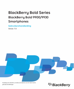 Handleiding BlackBerry Bold 9900 Mobiele telefoon