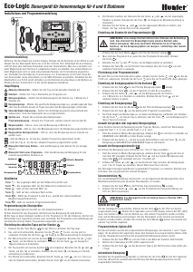 Bedienungsanleitung Hunter Eco-Logic Bewässerungscomputer