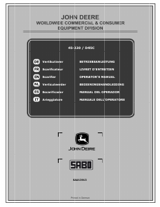 Mode d’emploi SABO 45-220 Scarificateur