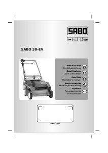 Handleiding SABO 38-EV Verticuteermachine