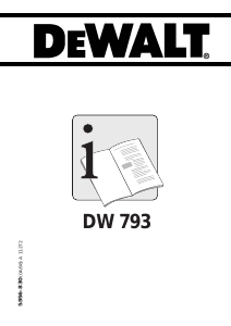 Manuale DeWalt DW793 Aspirapolvere