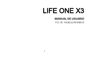 Manual de uso BLU Life One X3 Teléfono móvil