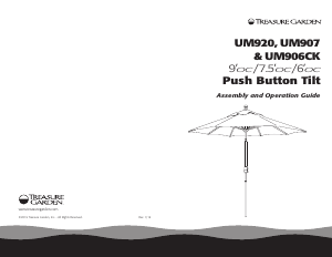 Handleiding Treasure Garden UM906CK Parasol